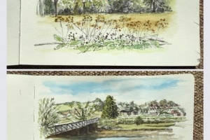 Alnmouth-Estuary-Sketch-Sue-Dudill-Artist-Northumberland