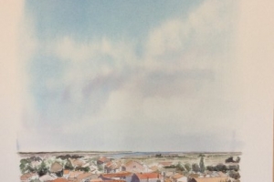 Ars rooftops Sue Dudill Artiste Ile de Re