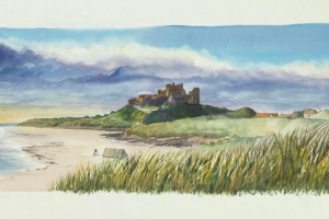 Bamburgh-Castle-Sue-Dudill-Artist