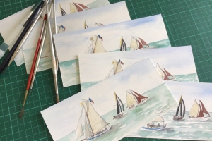 Bateaux CDV Sue Dudill Artiste Ile de Re