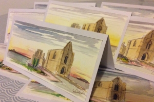 Carte de Voeux La Flotte Sue Dudill Artiste Ile de Re