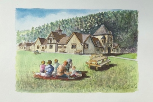 Cragside-Picnic-Sue-Dudill-Artist-Northumberland
