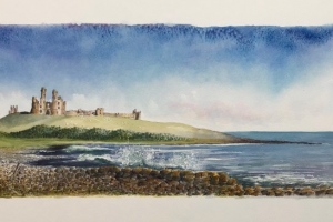 Dunstanburgh-Castle-Sue-Dudill-Artist-Northumberland