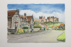 Front-Street-Bamburgh-Sue-Dudill-Artist-Northumberland