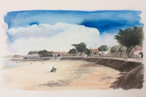 La Flotte plage dArnerault Sue Dudill Ile de Re