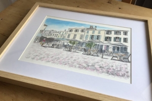 La Flotte sm port 1 Sue Dudill Artist Ile de Re