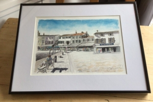 La Flotte sm port 3 Sue Dudill Artist Ile de Re