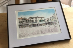 La Flotte sm port 4 Sue Dudill Artist Ile de Re