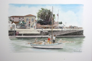 La Flotte vieux greements 7 Sue Dudill Artiste Ile de Re