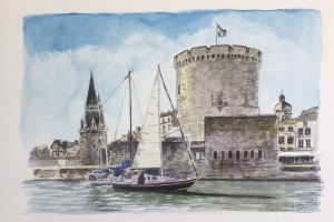 La Rochelle Port Sue Dudill Artiste Ile de Re