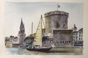 La Rochelle boat Sue Dudill Ile de Re