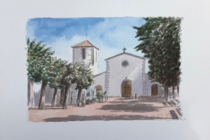 Loix Eglise 2021 Sue Dudill Artiste Ile de Re