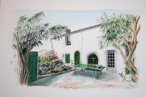 Loix Maison Sue Dudill Artiste Ile de Re