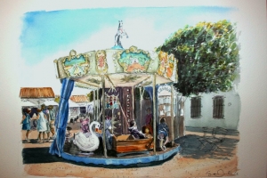 Loix Manege Sue Dudill Artiste Ile de Re