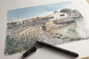 Loix Moulin 2021 Sue Dudill Artiste Ile de Re