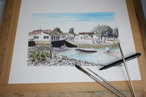 Loix Moulin Sue Dudill Artiste Ile de Re