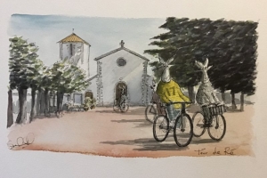 Loix alpagas en velo artiste ile de re