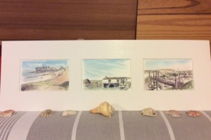 Miniature St Martin La Couarde Loix Sue Dudill Ile de Re