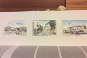 Miniature St Martin La Flotte Sue Dudill Ile de Re