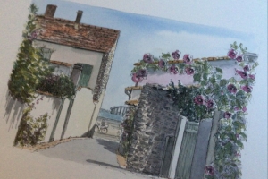 Rivedoux ruelle Sue Dudill Artiste Ile de Re