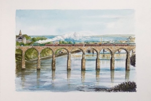 Royal-Border-Bridge-Berwick-Sue-Dudill-Artist-Northumberland