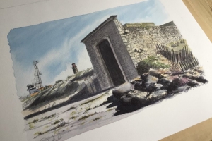 Saint Clement Canot de sauvetage Sue Dudill artiste Ile de Re