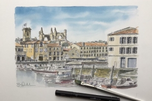 Saint Martin Sue Dudill artiste Ile de Re