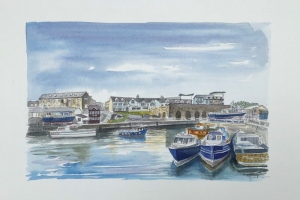 Seahouses-Sue-Dudill-Artist-Northumberland