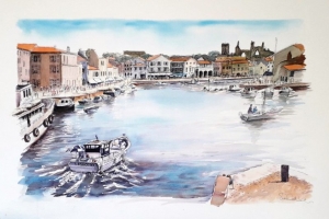St Martin Port Sue Dudill Artiste Ile de Re