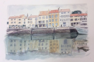 St Martin le port Sue Dudill Artiste Ile de Re