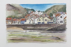 Staithes Cod Lobster Sue Dudill artiste ile de Re