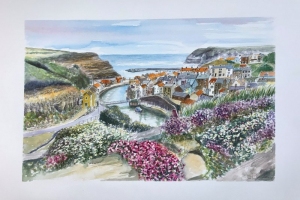 Staithes-Sue-Dudill-artist-Northumberland
