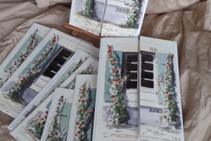 Sue Dudill Artiste Ile de Re Nouvelle annee cartes