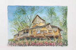 The-Treehouse-Alnwick-Gardens-Sue-Dudill-Artist-Northumberland