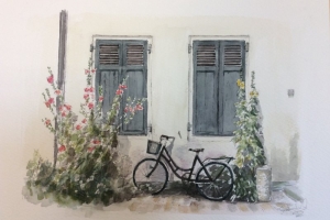 Volets Sue Dudill Ile de Re Artiste