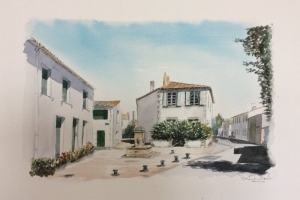 loix rue du peulx pt Sue Dudill Ile de Re